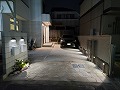 世田谷区の桜上水現場・夜間ライトアップをした車庫引き戸オープンバージョンの画像