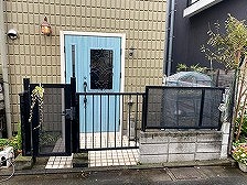 東京都大田区西鎌田M様邸外構工事の施工前写真2/玄関前正面