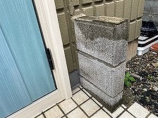 東京都大田区西鎌田M様邸外構工事の施工前写真4/普通ブロック